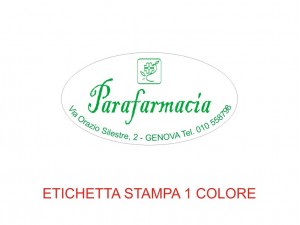 Etichette adesive per farmacie e parafarmacie (mm 40x21) (cod. 7P)